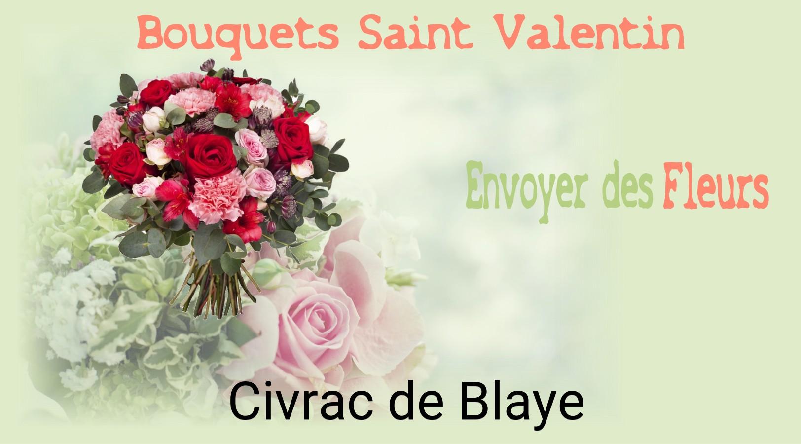 Roses de Saint-Valentin livrées à Civrac-de-Blaye